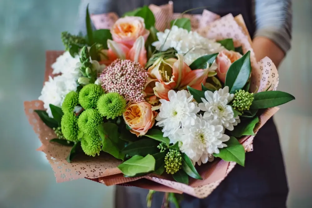 bouquet de fleurs à Mennecy